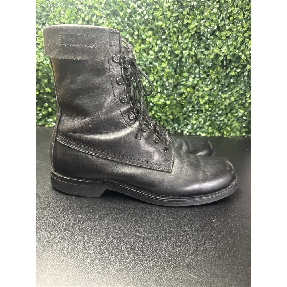 vintage Cove Shoe Company black leather military/combat boots Men's Size 12 D